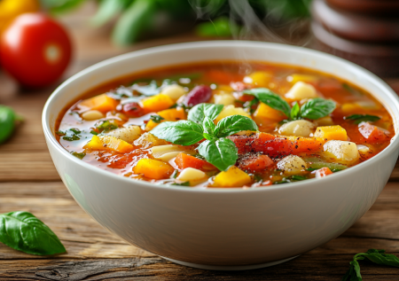 Овощной минестроне — итальянская классика без калорий: худеем вкусно