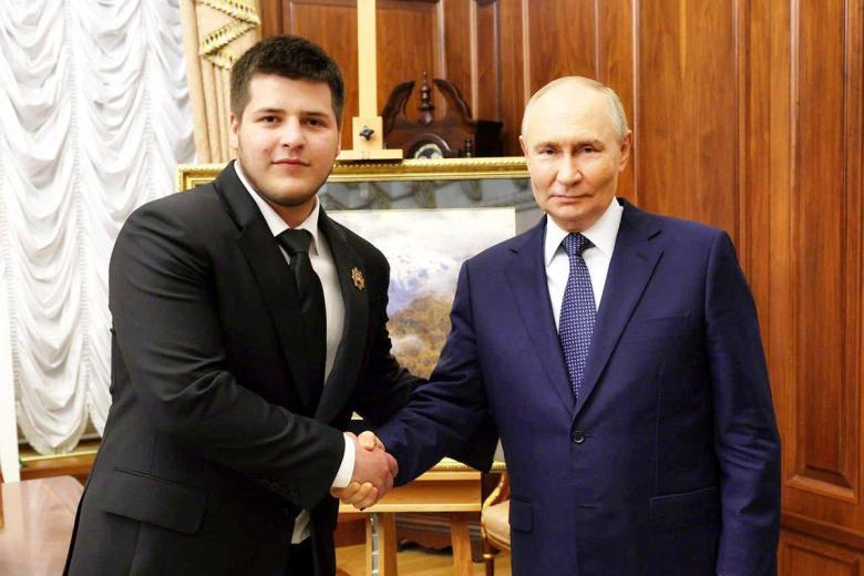 Неофициальная встреча Владимира Путина с сыном главы Чечни Адамом Кадыровым