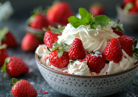 Самый простой и вкусный десерт: готовим клубнику со сливками за 10 минут