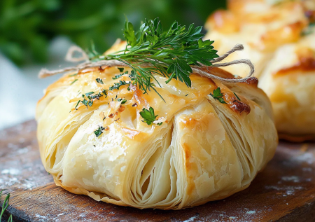 Чумовые «мешочки» из слоеного теста с курицей и грибами! Проще не бывает