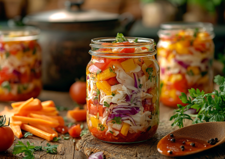Вкусная закрутка на зиму! Капустный салат «Выручалка» — хрустящая заготовка