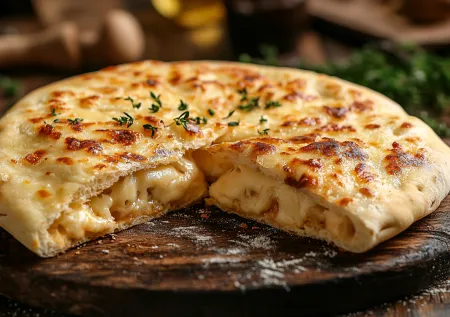 Лепешки с тягучим плавленым сырком: вкуснятина из дешевых ингредиентов