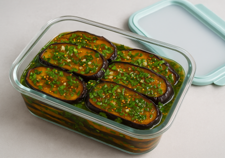 Запечь и замариновать! Закуска из баклажанов без тонны масла