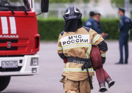 Машина взорвалась в центре Москвы