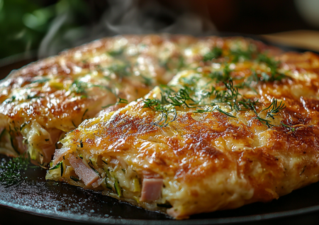 Кабачковые «чебуречки» с ветчиной и сыром! Вкуснятина за 20 минут