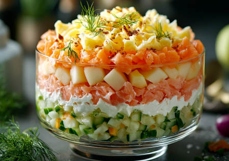 Новая «Мимоза» с вареной горбушей — вкусный вариант классики!