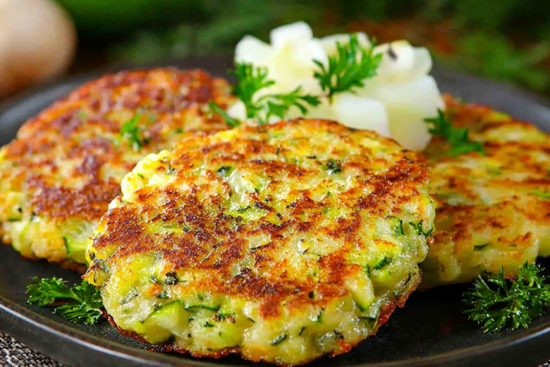 Вы ахнете от этого чумового соуса и оладий из кабачка и курицы