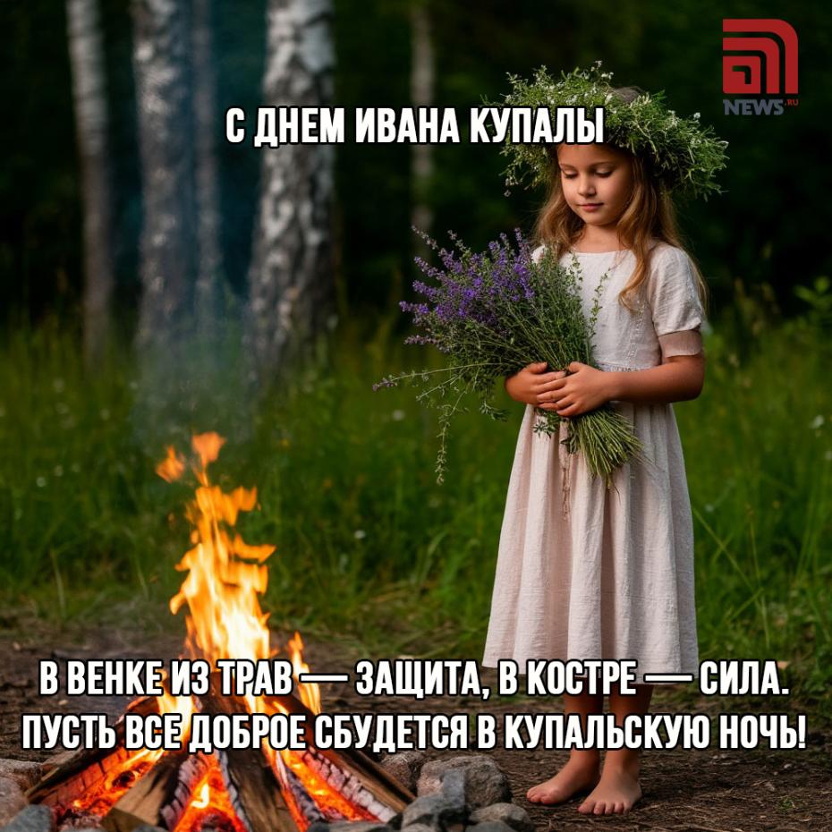 День Ивана Купалы 7 июля: красивые открытки онлайн