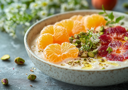 Ни минуты у плиты! Завтрак с фисташками и апельсином — безумно вкусно