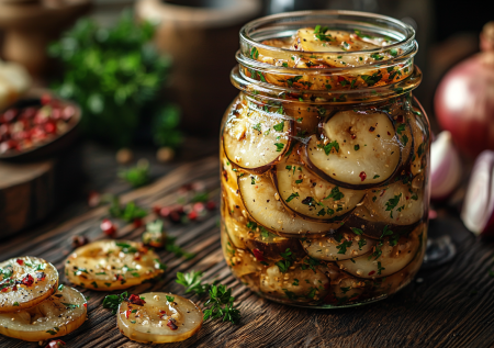 Маринованные баклажаны с луком: эту закуску можно есть уже через 2 часа
