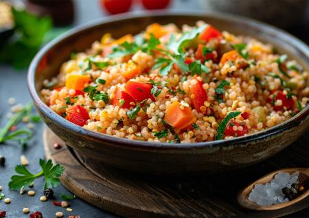 Полезный ужин за 20 минут: булгур с овощами — просто и вкусно