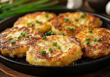Ленивые деруны из картошки с курицей! Выкладываем ложкой сразу на сковороду