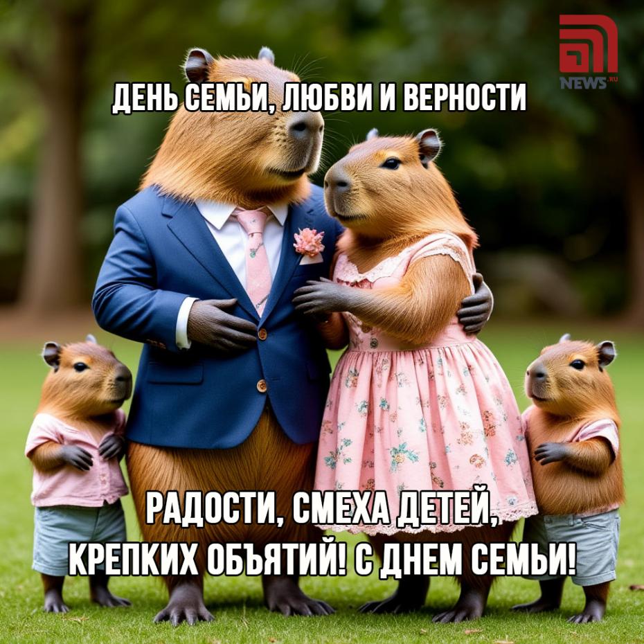 День семьи, любви и верности — милые открытки и картинки