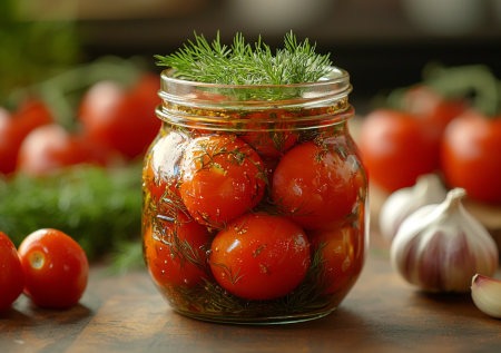 Вкуснее бабушкиных: засаливаем помидоры — рецепт на литровую банку