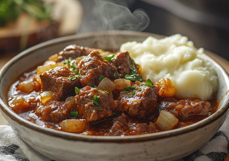 Вкусный гуляш, как в детском саду! Согревающая подлива к пюре и макарошкам