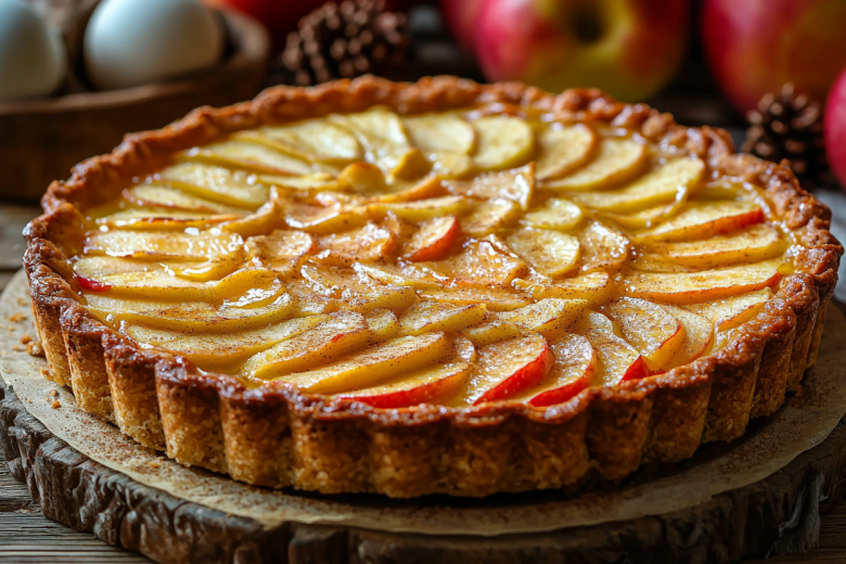 Классическая шарлотка с яблоками