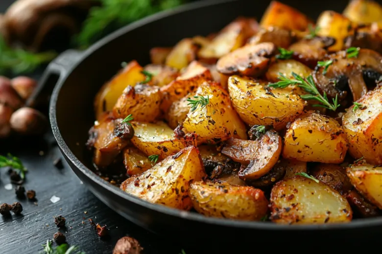 Жареная картошка с лисичками — невероятный вкус!