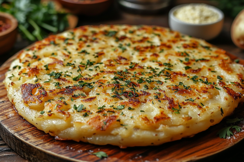 Сырно-картофельная лепешка