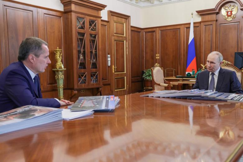 Встреча Владимира Путина с Вячеславом Гладковым
