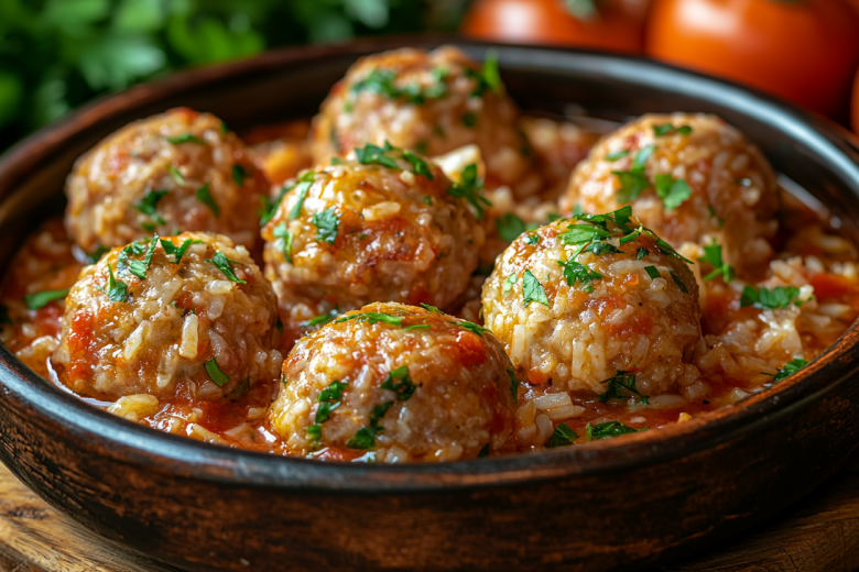 Рецепт ежиков из капусты и мяса