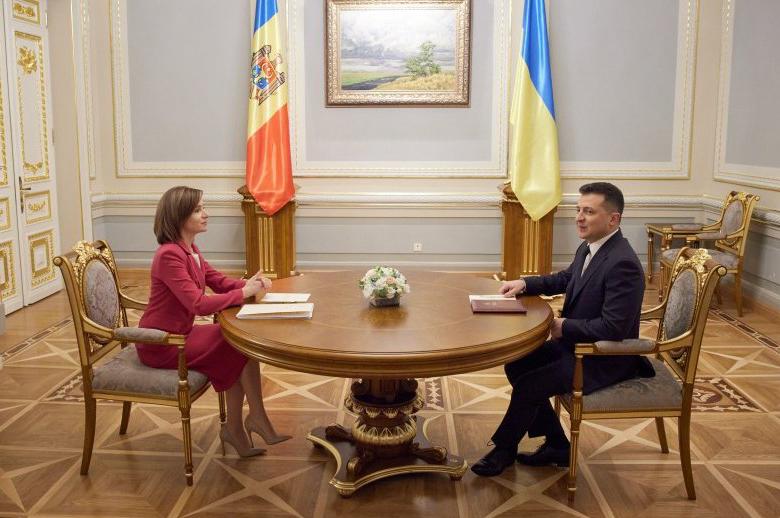 Майя Санду и Владимир Зеленский