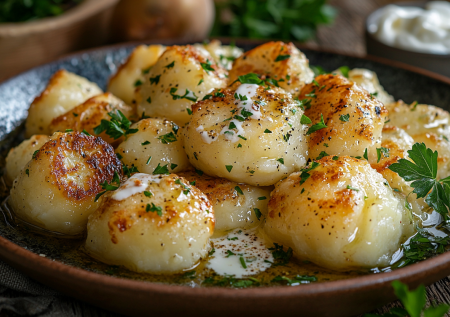 Домашние галушки — рецепт с творогом и картофелем! Сытное и вкусное блюдо