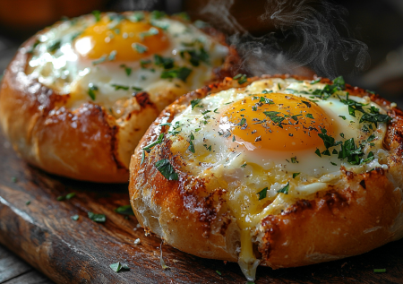 Яичница в булочках с сыром! Вкусный и питательный завтрак за 10 минут