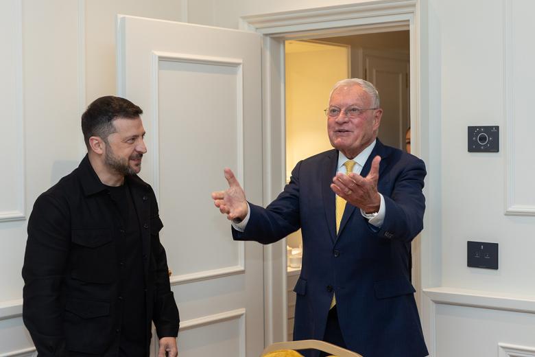 Владимир Зеленский и  Кит Келлог