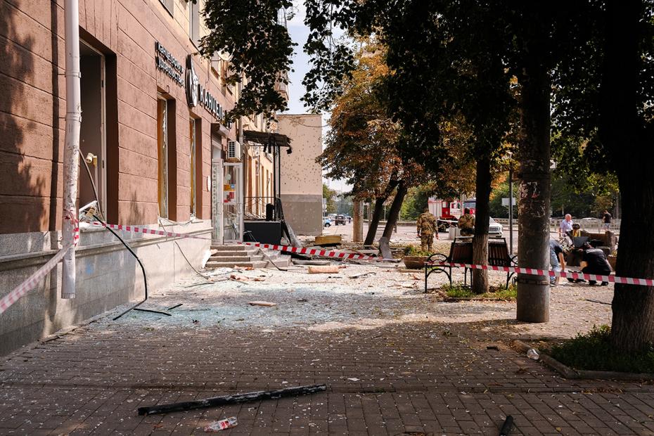 Последствия атаки БПЛА в Воронеже