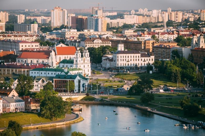 Вид на Минск