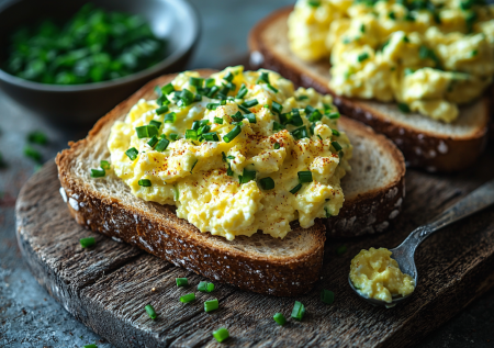 Тосты с намазкой из яиц и солёного огурца! Это гениально просто и вкусно