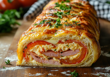 Аргентинский рулет с ветчиной и сыром! Вкусная закуска на раз-два