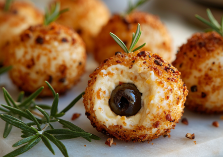 Закусочные шарики исчезают со стола мгновенно! Вкусняшка из оливок и сыра