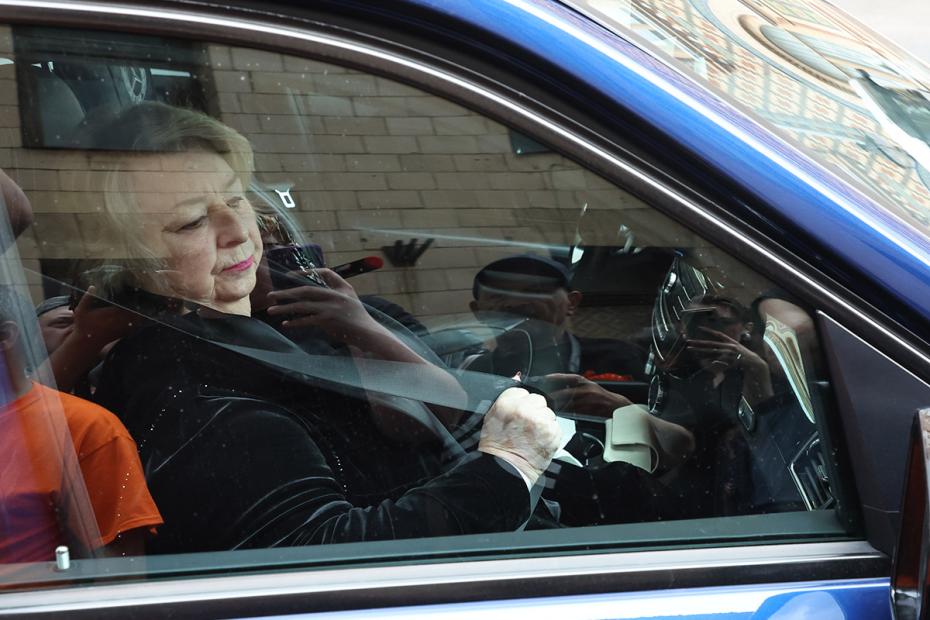 Татьяна Тарасова на церемонии прощания с народным артистом РФ, режиссером Александром Миттой в Центральном доме литераторов в Москве
