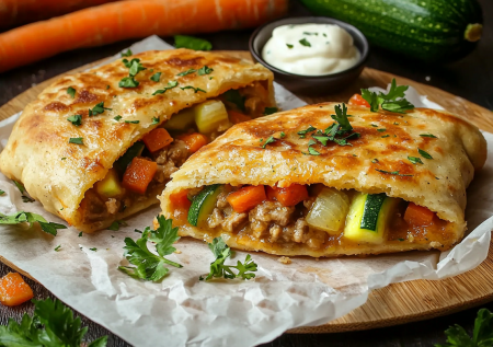 Кармашки из фарша с овощами — рецепт, который удивит вас и ваших гостей