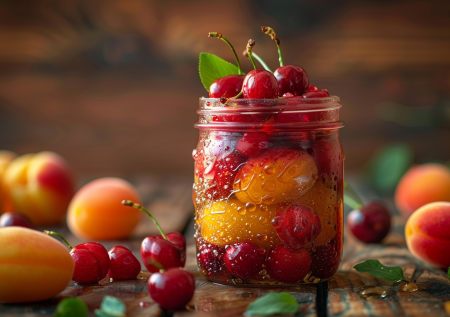 Абрикосы не забудьте: вкуснейший компот из вишни на зиму на 3 литра