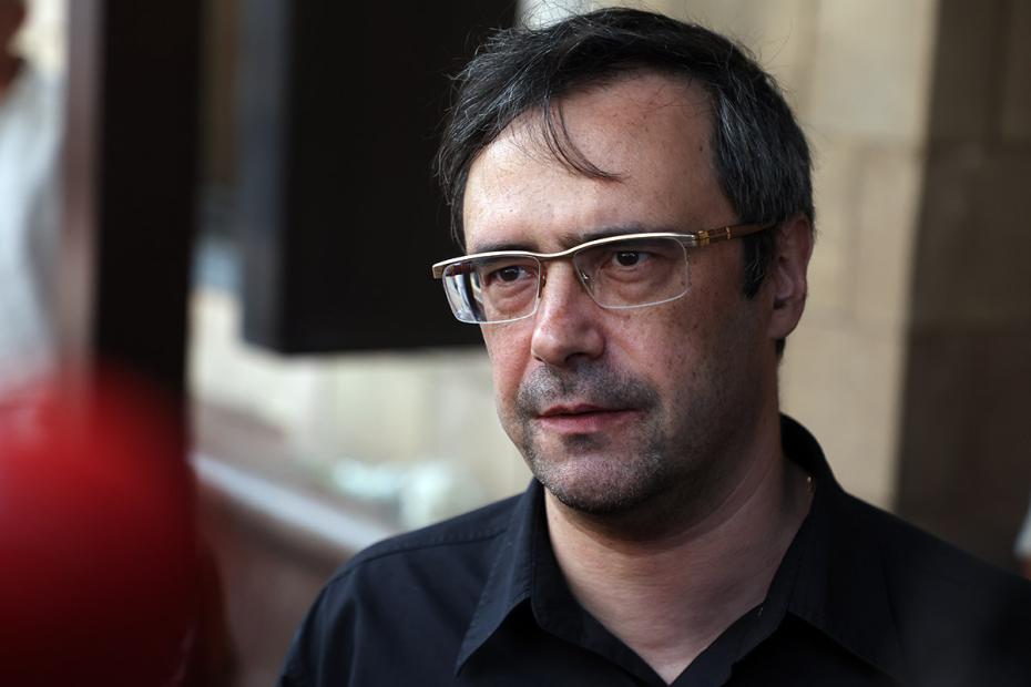 Продюсер и директор киношколы Александра Митты Геннадий Иванов на церемонии прощания с режиссером в Центральном доме литераторов в Москве