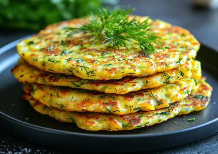 Лучше омлета и драников! Кабачковые лепешки с сыром и зеленью — вкуснота