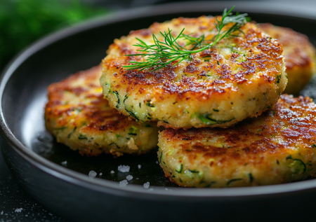 Называйте как хотите — оладьи или лепешки! Самый вкусный рецепт кабачков!