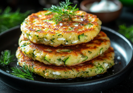 Завтрак за 15 минут! Сырники с кабачками и фетой — обалденная вкуснятина