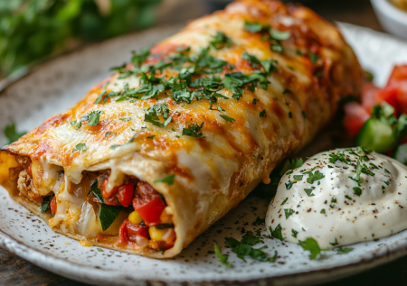 Хрустящая чимичанга с курицей. Обалденная вкуснятина на ужин или перекус!