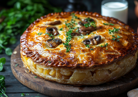 Гости на пороге, быстро пеку штрудель с грибами из готового теста! Вкуснота