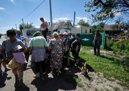 Жители украинского села дали отпор военкомам
