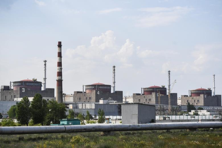 Энергоблоки Запорожской атомной электростанции в Энергодаре