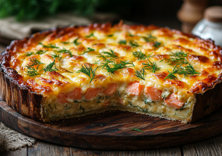 Если лень возиться с тестом, готовлю заливной пирог! Вкуснятина с рыбой