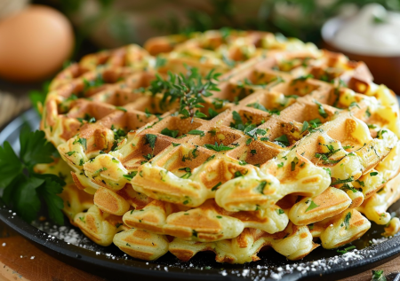 Готовим вкусный завтрак за 10 минут из кабачков: вафельки как в ресторане