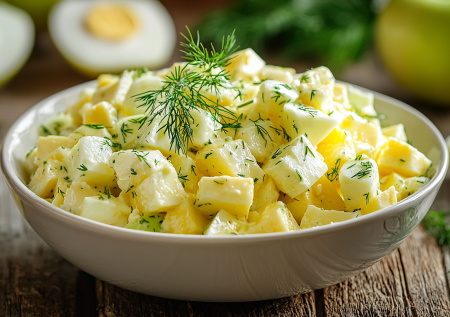 Лёгкий салат с яблоком, сыром и яйцами! На 100 грамм всего 133 калории