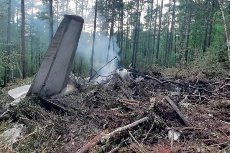 Место крушения самолета Ан-24РВ RA-47315 авиакомпании «Ангара» в Амурской области
