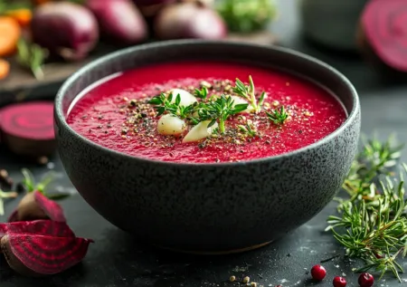 Готовим свекольник по-новому: с тархуном и фруктовым дымком