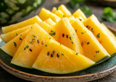 Солнышко на тарелке: как выбрать вкусный желтый арбуз